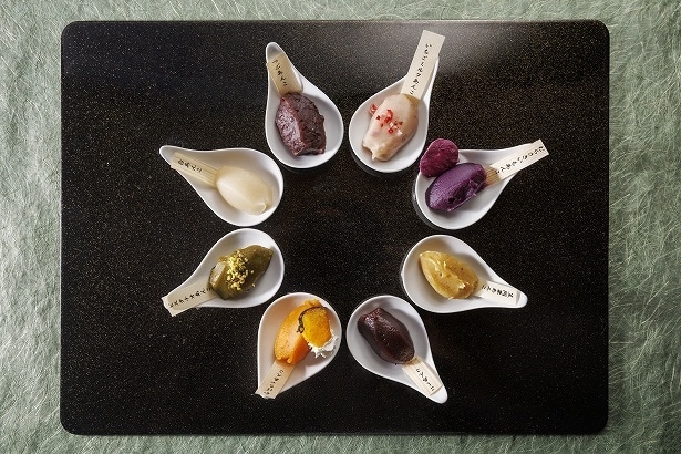 今回のために完成させた8種の餡