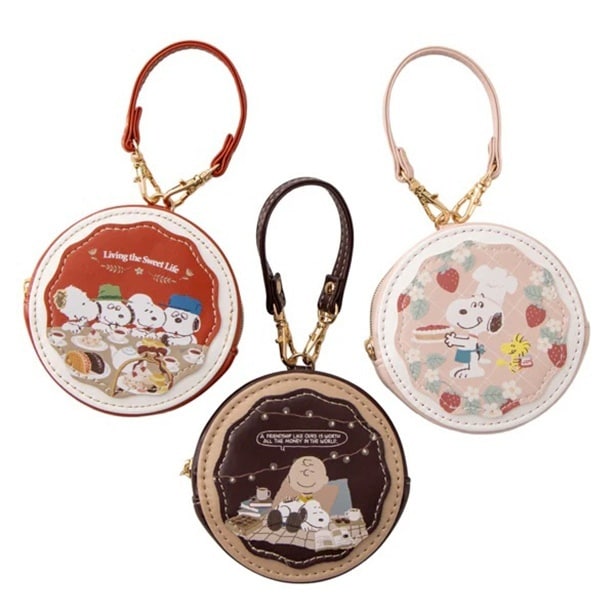 「ラウンドマカロンポーチ」(各3080円)