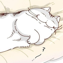 【ネコ漫画】こたつ布団で気持ちよさそうに寝る愛猫!?その姿に「猫は自由気まま」などのコメント多数