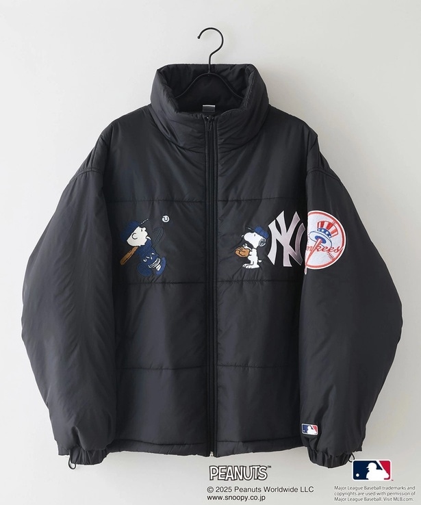 「ナイロンパファージャケット(ブラック/ニューヨーク・ヤンキース)」(1万9800円)