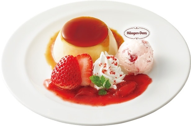 いちごとプリンプレート