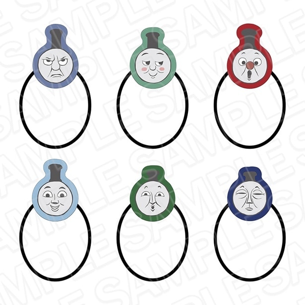 「アクリルヘアゴム(ランダム) OVERWORK SERIES」(全6種類、各880円) 