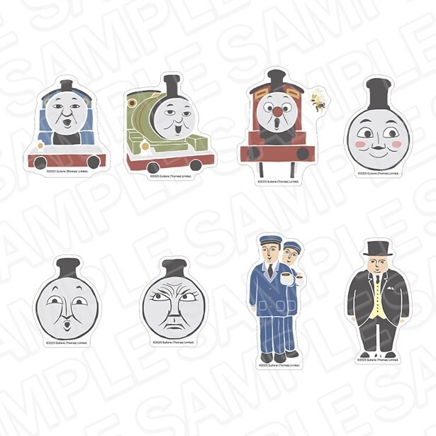 「ダイカットシール(ランダム) OVERWORK SERIES」(全8種類、各440円)