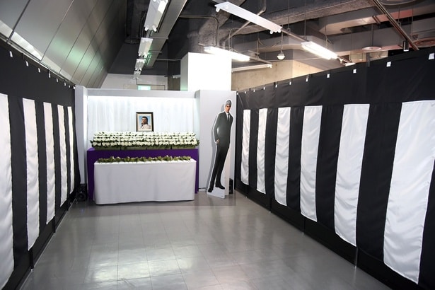 取材時は、錦山彰の葬儀の擬似体験ができた