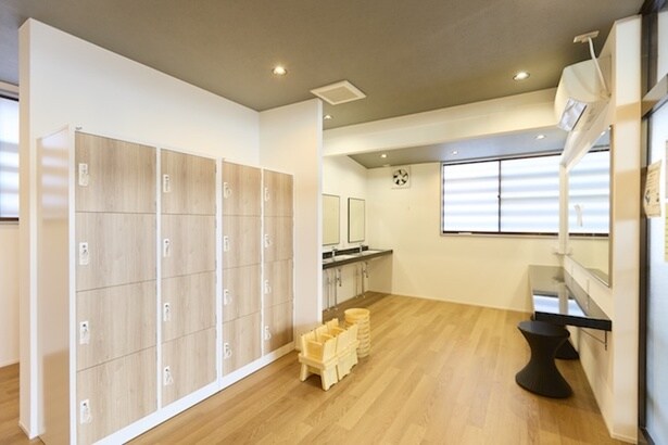 リニューアルされた脱衣所