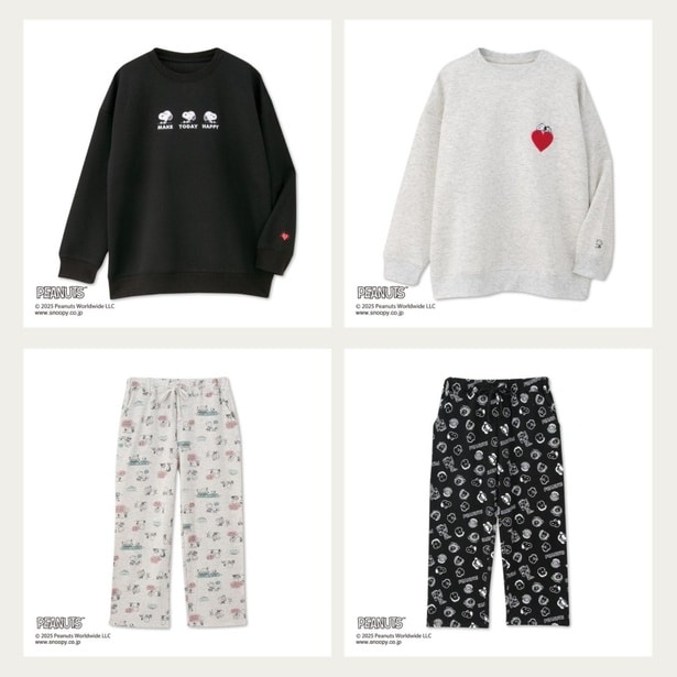 「レディース トレーナー」と「レディース リラクシングパンツ」。セットアップで着ればおうち時間がもっと楽しく