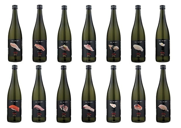 富山の食材を使った寿司とのペアリングに特化した富山の地酒「富山ノ酒と寿司」シリーズ (2025年11月1日「寿司の日」に発売)