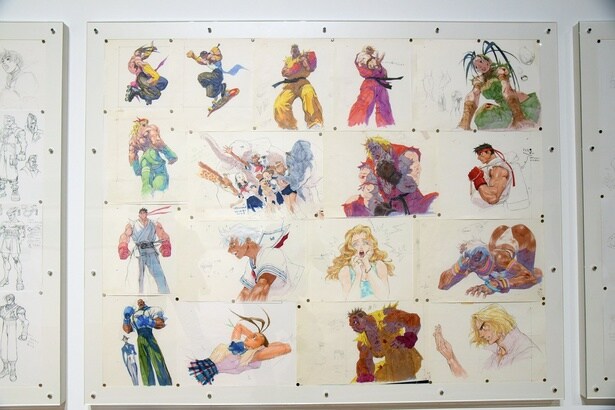  東京会場から公開された手描きのラフスケッチ