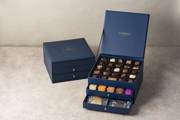 「ゴディバ ラグジュアリーボックス チョコレート75粒/フールセック サレ14枚」