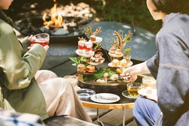 【写真】まさにきのこ尽くし！宿泊者限定で提供されるBEBカフェの「きのこアフタヌーンティー」