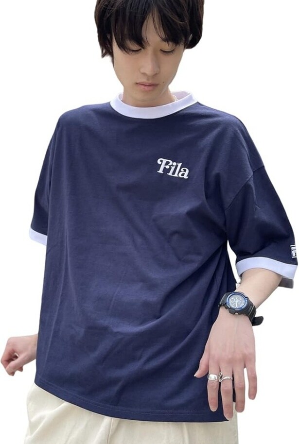 シンプルだけどおしゃれな【フィラ】リンガーTシャツで周囲に差をつける!いますぐAmazonでゲットしよう!
