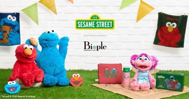 セサミストリートとBiopleが初のコラボレーション