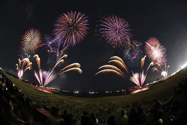 田辺花火大会(田辺市扇ヶ浜堤防)