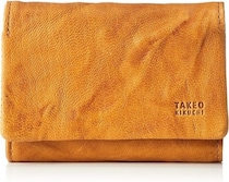 革本来の質感で使い込む程に変化を楽しめる【タケオキクチ】の三つ折り財布がAmazonで販売中！