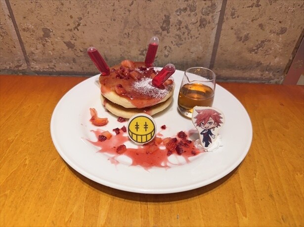 花魁坂 京夜の輸血パンケーキ(900円)