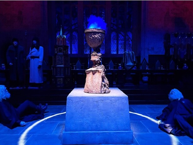 重厚なゴブレットを目の前にすると、伝説の試合に名乗り出た生徒たちの覚悟や緊張感が伝わってくる