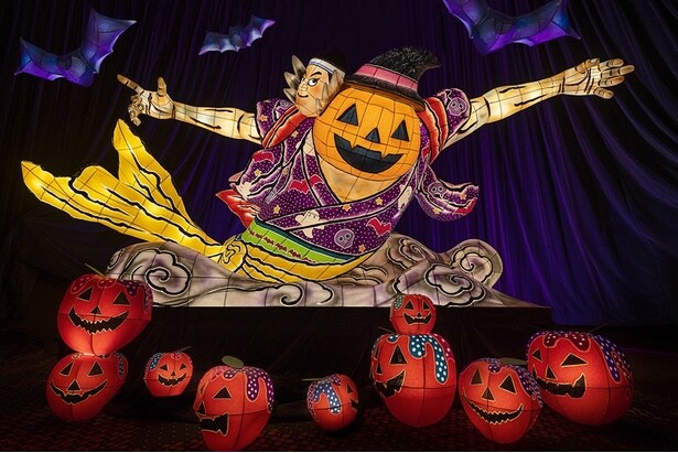 【青森屋】大きなハロウィンねぶたが登場