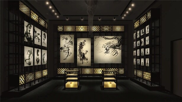 「縁を結ぶ 墨絵の世界」