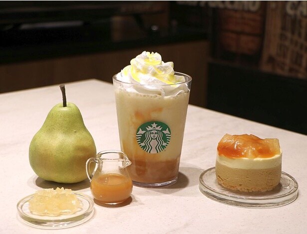 【スタバ新作】スイーツ感たっぷりの「洋なし 生キャラメル フラペチーノ」登場