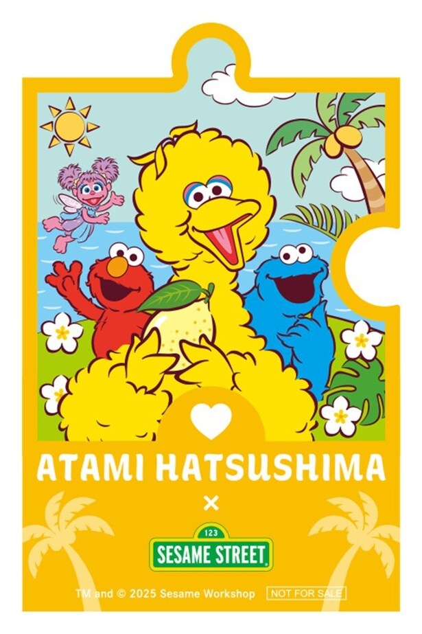 往復乗船券(PICA初島アジアンガーデン「R－Asia」入園券付き含む)購入でもらえるオリジナルクリアステッカー～熱海・初島ver.～