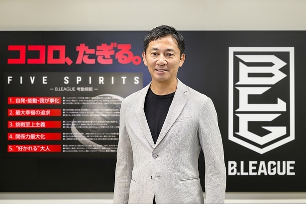 B.LEAGUEチェアマンの島田慎二さん