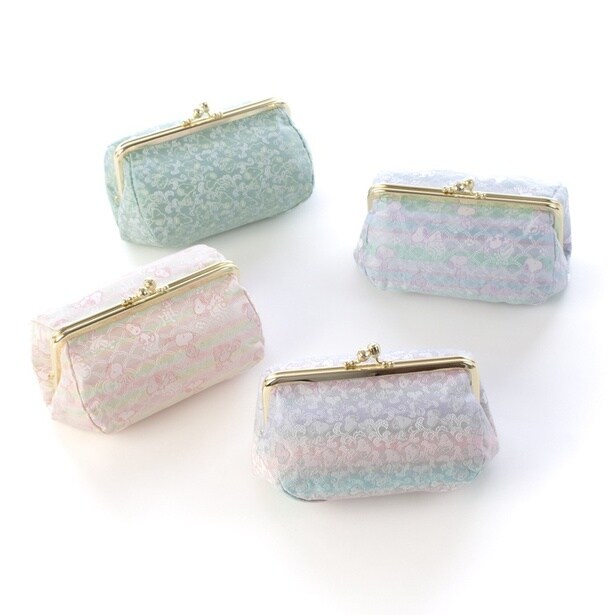 「がま口コスメポーチ」(各8800円)