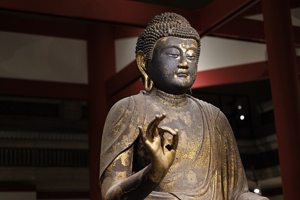 国宝 弥勒如来坐像(部分) 運慶作 鎌倉時代・1212年(建暦2年)頃 奈良・興福寺蔵 北円堂安置