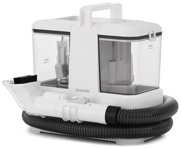 染み抜き革命!ペット汚れや食べこぼしに!【アイリスオーヤマ】強力吸引×自動ポンプでラクラクお掃除!軽量&コンパクトなリンサークリーナーがAmazonで販売中!