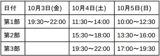 サ旅万博2025の開催スケジュール・時間枠一覧