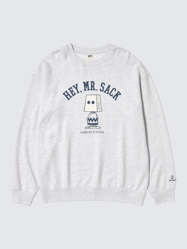 「ピーナッツ スウェットシャツ(グレー)」(2990円)