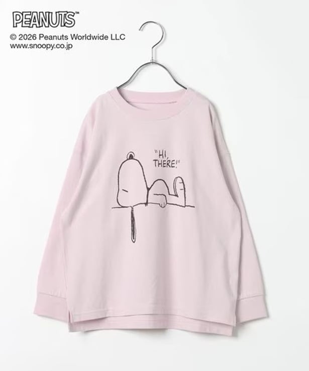 「ヘビロッTEEプリント長袖T/キッズ(ピンク)」(2990円) 