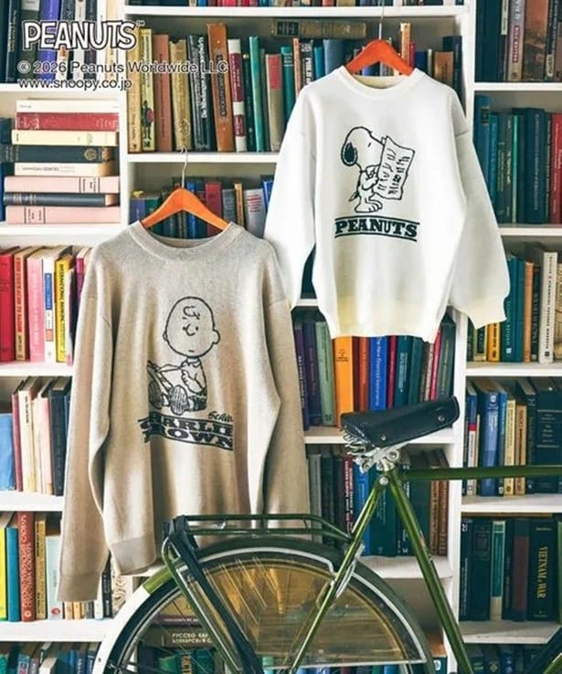 読書するスヌーピーのニットやキャップ、チャームも！GLOBAL WORK×PEANUTS「本屋さん」コラボ全商品まとめ