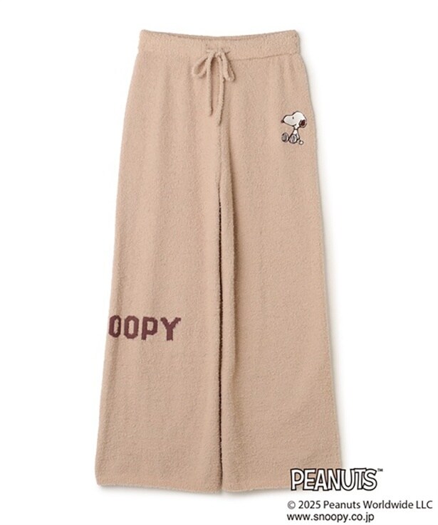 「【PEANUTS/ピーナッツ】SNOOPYもこもこルームウェアロングパンツ」(5489円)※ピンク