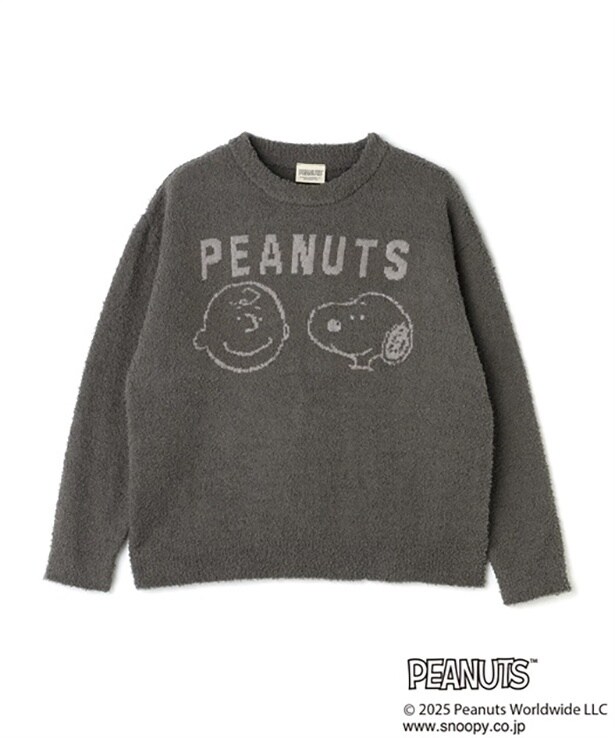 「【PEANUTS/ピーナッツ】SNOOPYもこもこルームウェアトップス」(5489円)※グレー