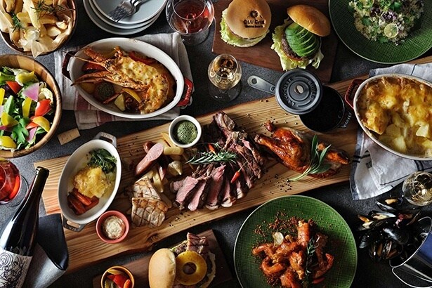 本格グリル料理も楽しめる