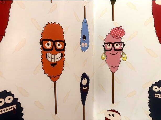 吉野さん夫妻をイメージした「クシニョロ」