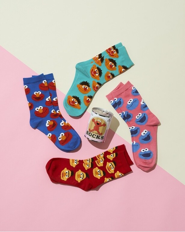 「シークレット缶 総柄ソックス 全5種」(2200円)