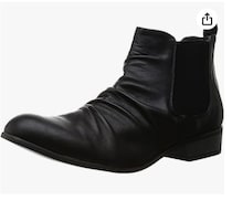 え、これ雰囲気ありすぎ！ しわ感が抜け感を演出して、モードにもカジュアルにもハマるサイドゴアブーツ【デデス】のブーツを、Amazonで今すぐチェックしてみて！