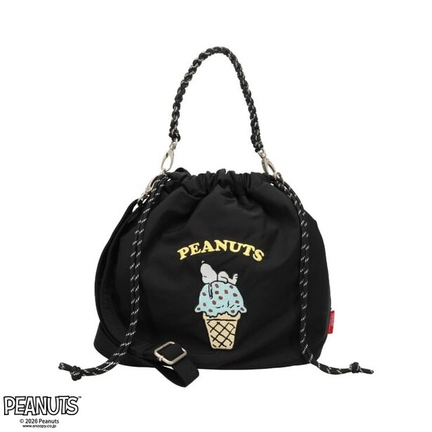 「レディース 2WAYバッグ(アイスクリーム/ブラック)」(各2970円)