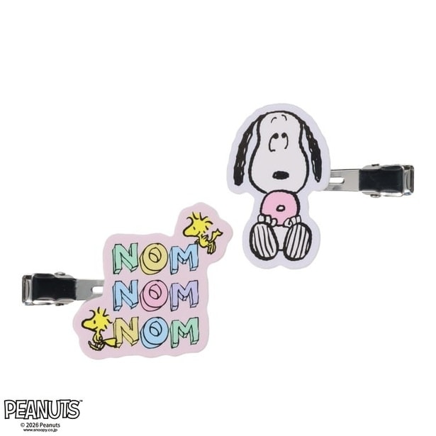 「レディース ヘアクリップ(スヌーピー&ウッドストック)」(各759円)