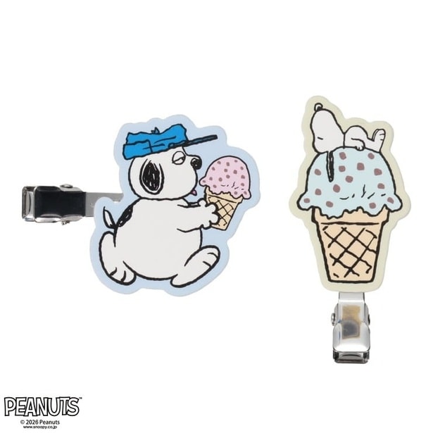 「レディース ヘアクリップ(スヌーピー&オラフ)」(各759円)