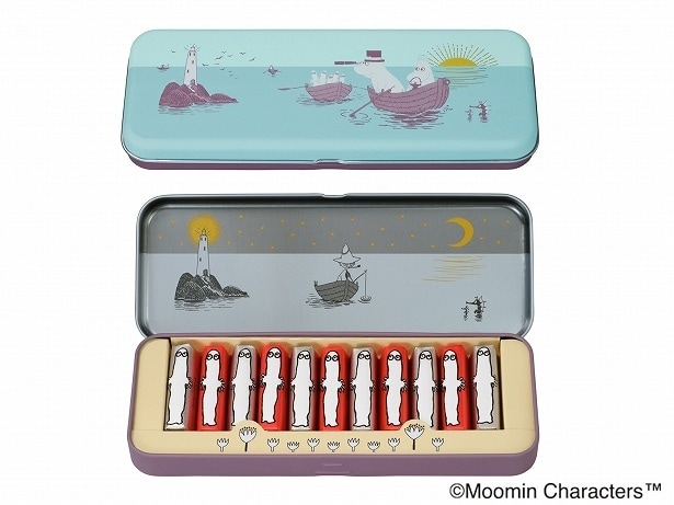 「ニョロニョロたちの船出(2種のバーチョコレート)」