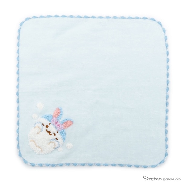 もこもこアワー柄ミニタオル