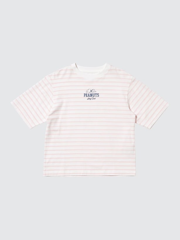 「GIRLS ピーナッツ UT／オーバーサイズフィット(ピンク)」(990円)