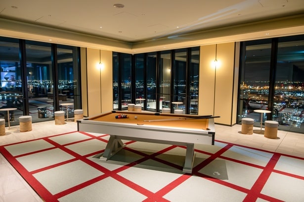 「Play Zone」には、ビリヤードやピンポン、ホッケーゲームなど4つのゲームが用意されている