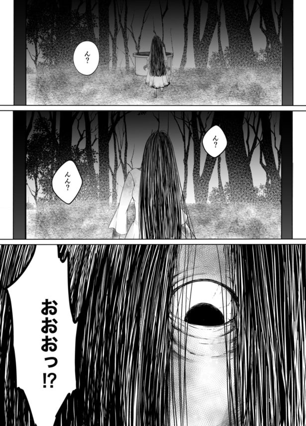 髪の長い女性の幽霊が、遂に目の前までやって来る…!? 02