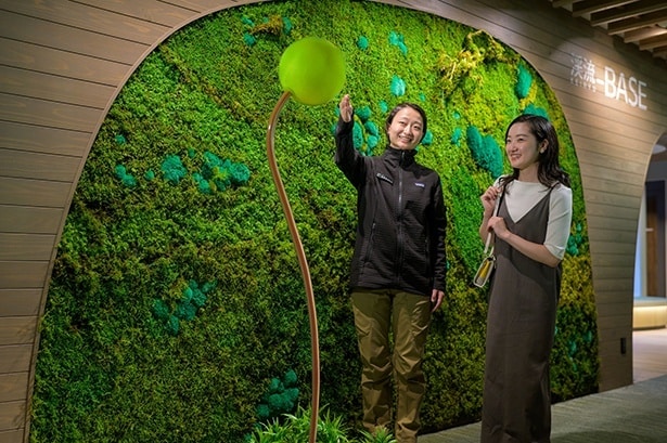 【画像】実物約50倍の「苔の花オブジェ」