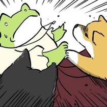 【犬好き必読】「めっちゃわかります」と共感続出！愛犬家なら一度は経験しそうなロングスカートの惨事にクスッ【作者に聞く】