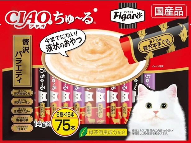 Figaro(フィガロ) CIAOちゅ~る 贅沢バラエティ 14g×75本