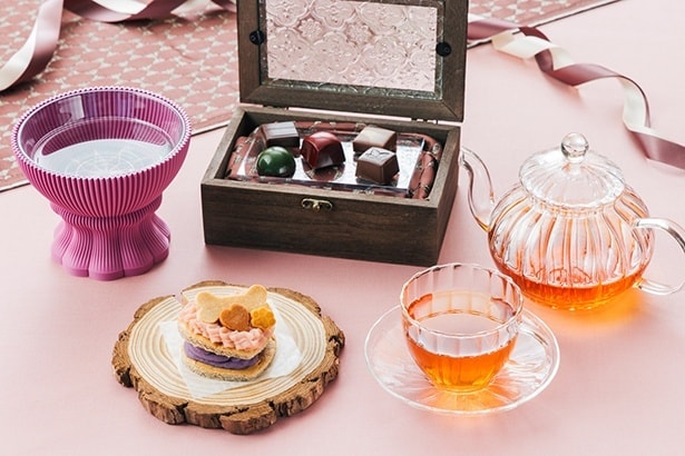 【写真】バレンタインティータイムセット